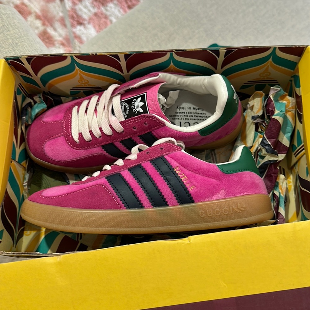 Adidas x Gucci collab gazelles